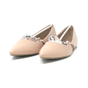 Journee Collection Metinaa Mary Jane Pointed Toe Flats Mauve Sz 7.5M